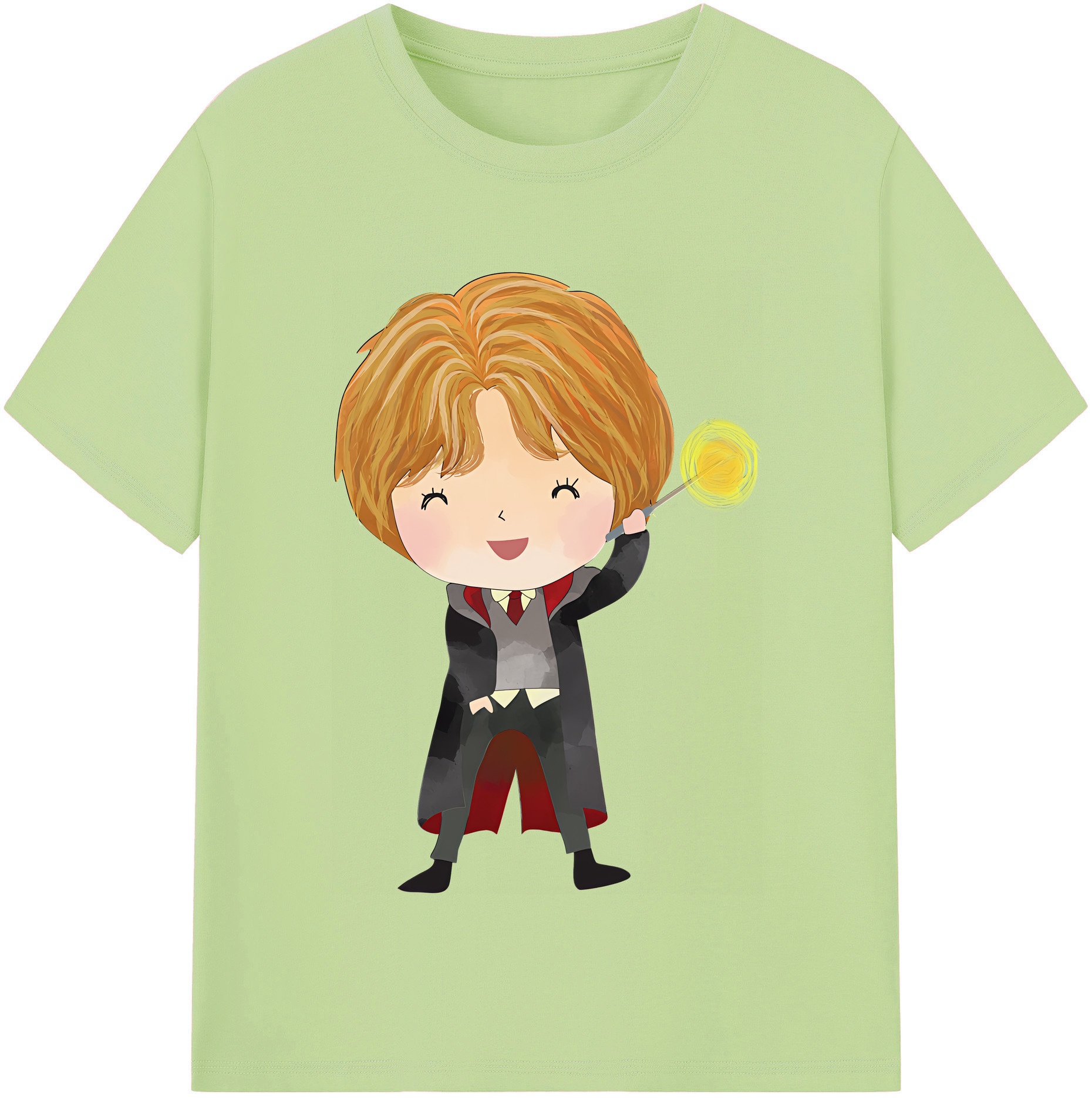 （画像用） Harry Potter ハリー・ポッターシリーズ 綿100％半袖Tシャツ（フロントプリント）